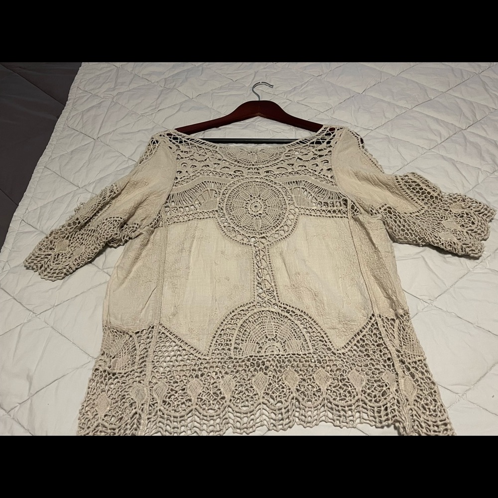 Brand new never worn beach cover up. Hand sewn, beautiful quality.